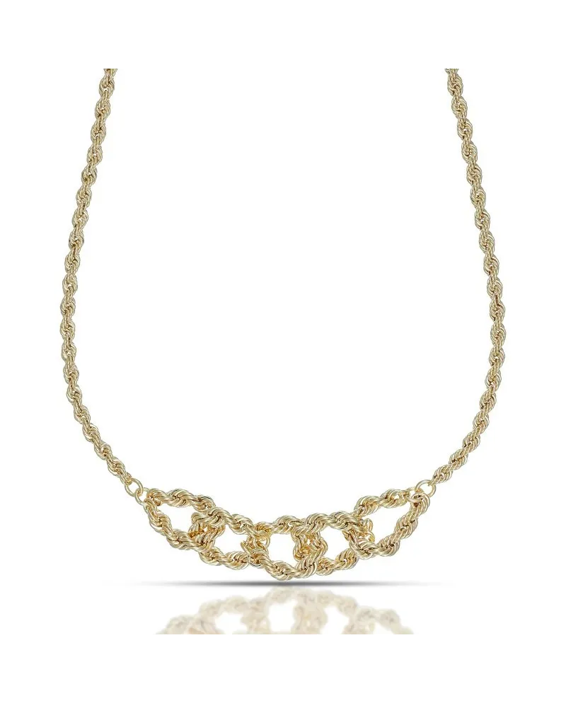 Dana Knot Intense Necklace in Yellow Gold