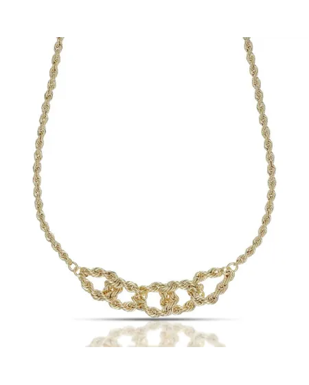 Collier Dana Knot Intense en or jaune