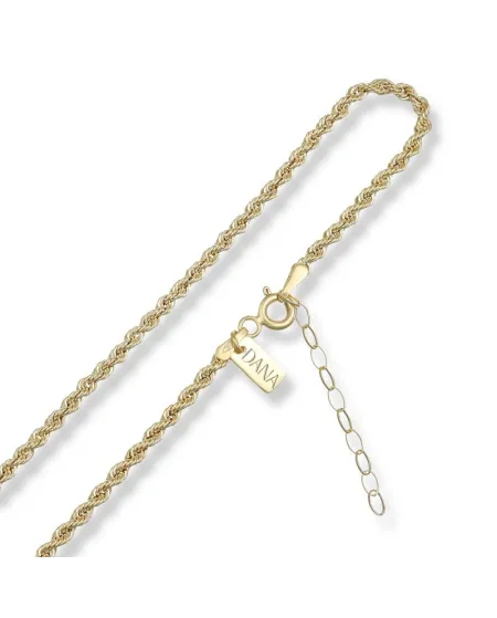 Dana Knot Intense Necklace in Yellow Gold