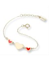 Bracciale Dana Baby in Oro Giallo con Cuori