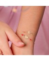 Bracelet bébé Dana en or jaune avec cœurs