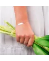 Bracciale Dana Baby in Oro Giallo con Targa e Coccinella