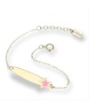 Bracciale Dana Baby in Oro Giallo con Targa e Stellina