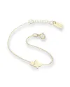Bracciale Dana Baby in Oro Giallo con Farfalla e Fiore