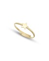 Dana Adjustable Yellow Gold Ring with Star
