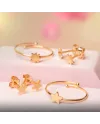 Dana Adjustable Yellow Gold Ring with Star