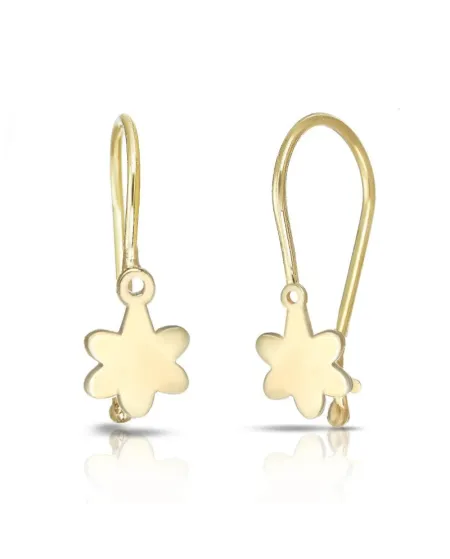 Orecchini Dana in Oro Giallo con Fiore