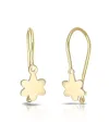 Dana Yellow Gold Flower Earrings