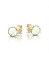 Dana Yellow Gold Bow Stud Earrings