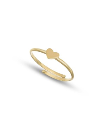 Dana Adjustable Yellow Gold Heart Ring