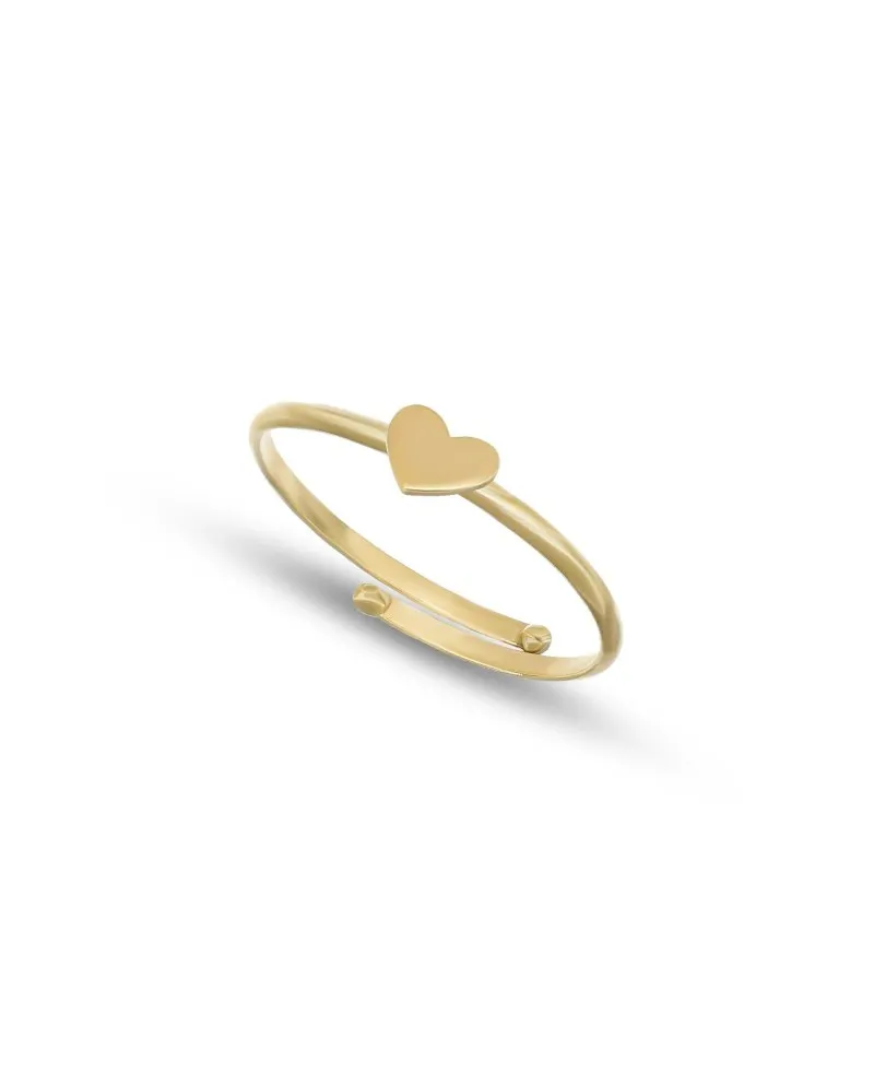 Anello Dana in Oro Giallo Regolabile con Cuore