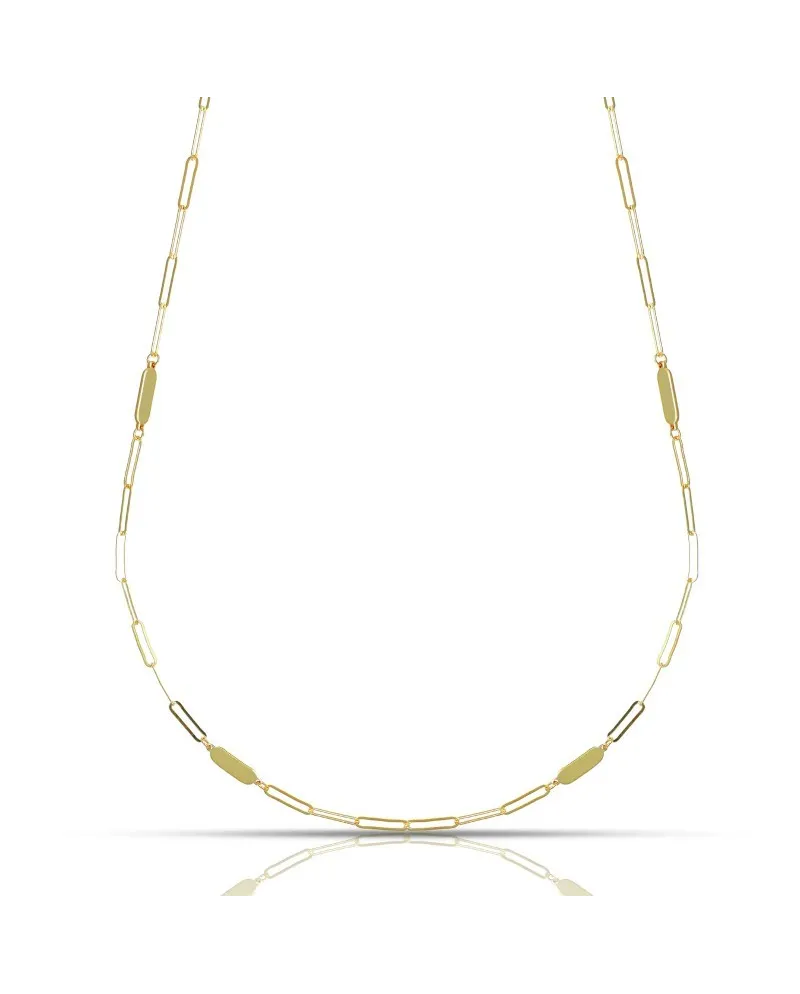 Dana Urban Oval Necklace in Yellow Gold