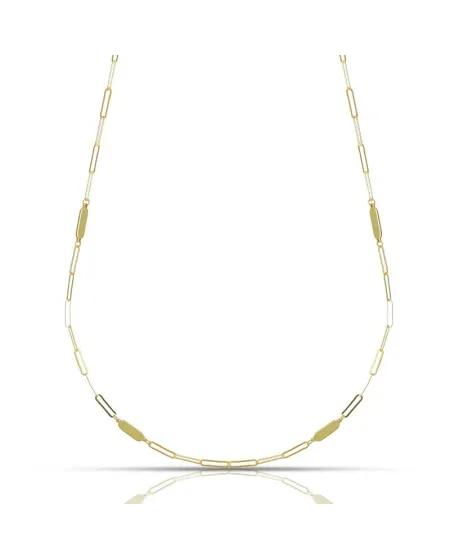 Dana Urban Oval Necklace in Yellow Gold