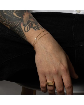 Dana Urban Oval Bracelet in Yellow Gold