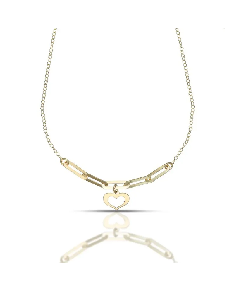 Collier Dana en or jaune avec pendentif cœur