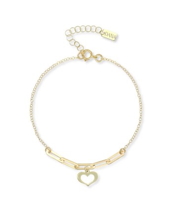 Bracciale Dana in Oro Giallo con Cuore Pendente