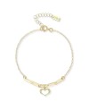Bracciale Dana in Oro Giallo con Cuore Pendente