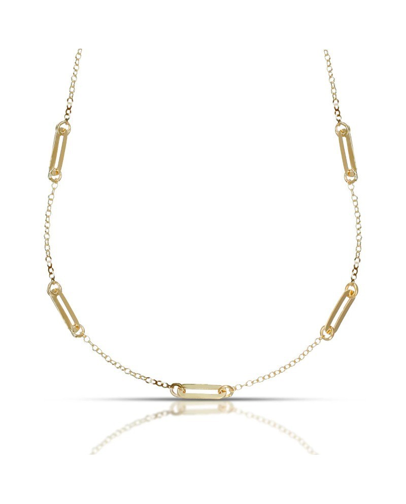 Dana Necklace in Yellow Gold with Oval Elements