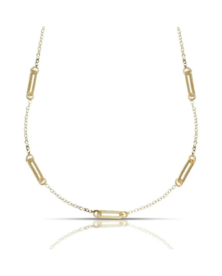 Collana Dana in Oro Giallo con Elementi Ovali