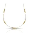 Collier Dana en or jaune avec éléments ovales