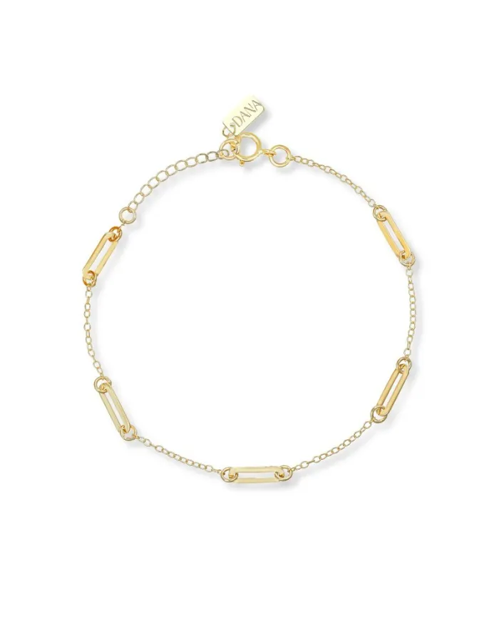 Bracciale Dana in Oro Giallo con Elementi Ovali