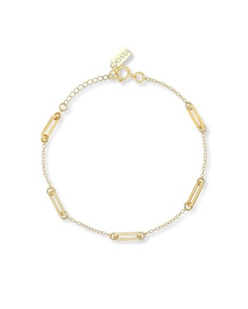 Bracelet Dana en or jaune avec éléments ovales