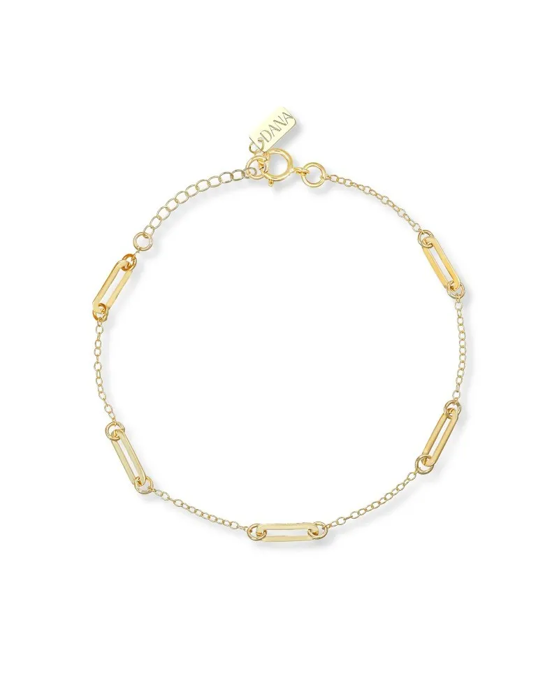 Dana Bracelet in Yellow Gold with Oval Elements