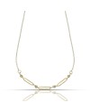 Collier Dana Elen en or jaune avec éléments ovales