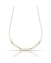 Dana Elen Yellow Gold Necklace with Oval Elements