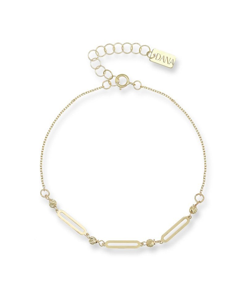 Dana Elen Bracelet in Yellow Gold with Oval Elements