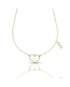 Collana Dana Infinity Love in Oro Giallo con Cuore e Simbolo Infinito
