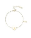 Bracciale Dana Infinity Love in Oro Giallo con Cuore e Simbolo Infinito