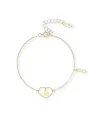 Bracelet Dana Infinity Love en or jaune avec cœur et symbole infini