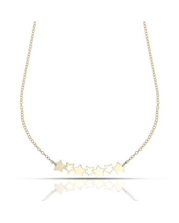 Dana Necklace in Yellow Gold with Alternating Stars