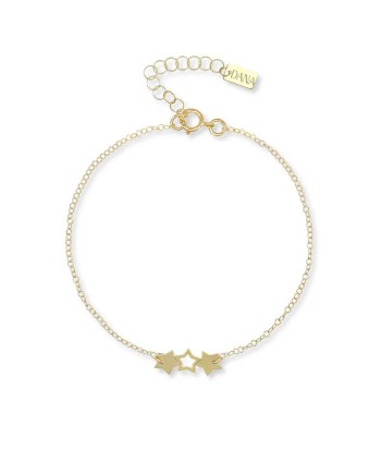 Bracciale Dana in Oro Giallo con Stelline Alternate