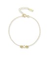 Bracciale Dana in Oro Giallo con Stelline Alternate