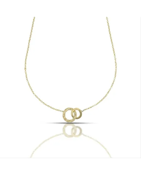 Collana Dana Cordelia in Oro Giallo con Tondi Intrecciati