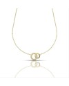 Dana Cordelia Yellow Gold Necklace with Intertwined Rounds