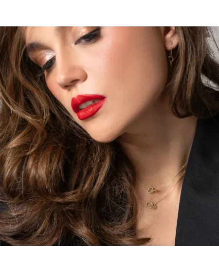 Dana Cordelia Yellow Gold Necklace with Intertwined Rounds