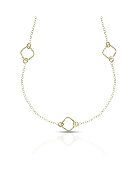 Collier Dana Scintille en or jaune avec éléments en diamant