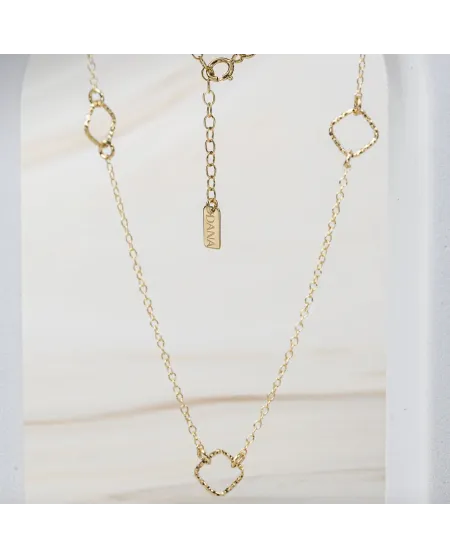 Dana Scintille Necklace in Yellow Gold with Diamond Elements