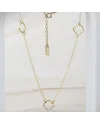 Collana Dana Scintille in Oro Giallo con Elementi Diamantati