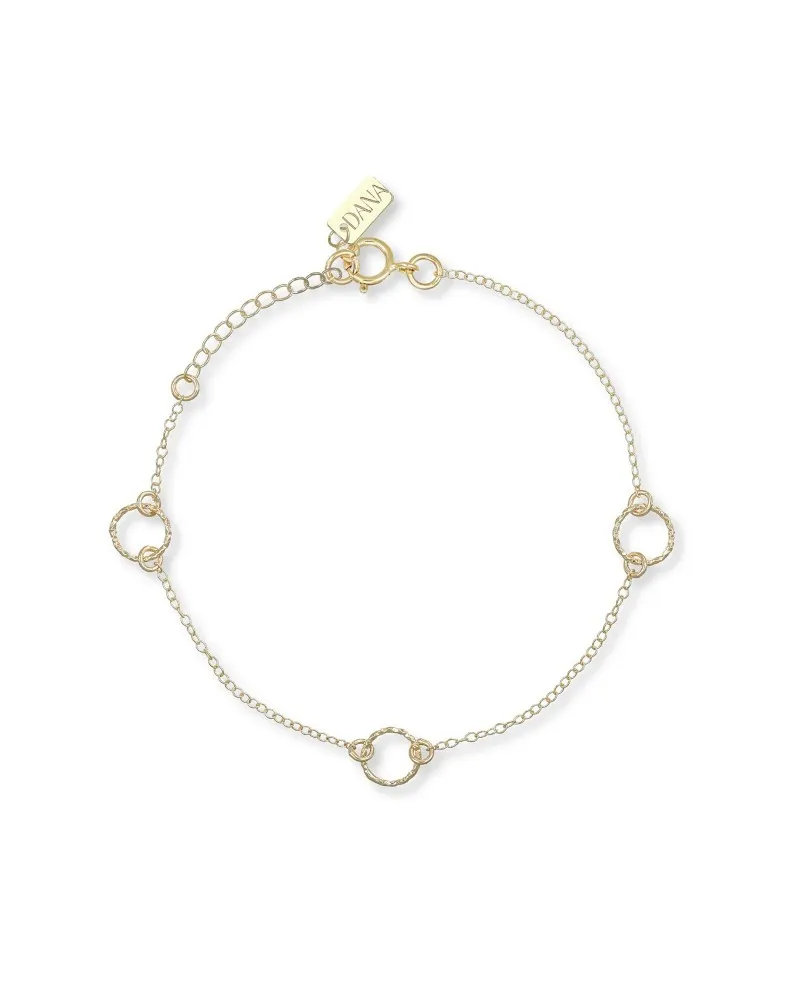 Bracelet Dana Scintille en or jaune avec éléments en diamant