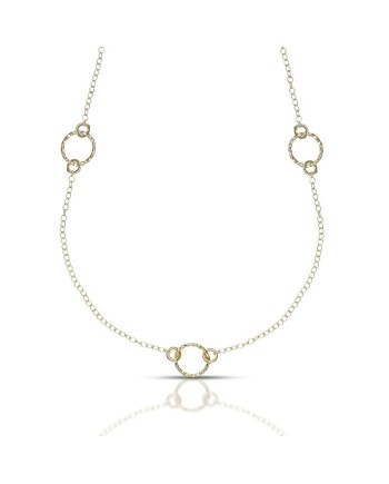 Collana Dana Scintille in Oro Giallo con Elementi Diamantati