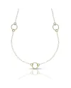 Collana Dana Scintille in Oro Giallo con Elementi Diamantati