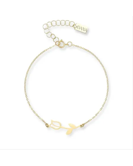 Bracciale Dana Bloom in Oro Giallo con Tulipano