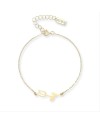 Dana Bloom Yellow Gold Bracelet with Tulip