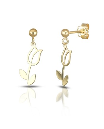 Dana Bloom Yellow Gold Tulip Earrings