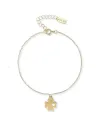 Dana Bracelet in Yellow Gold with Four-Leaf Clover Pendant