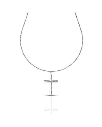 Collier Dana Corpus Lux en or blanc avec croix